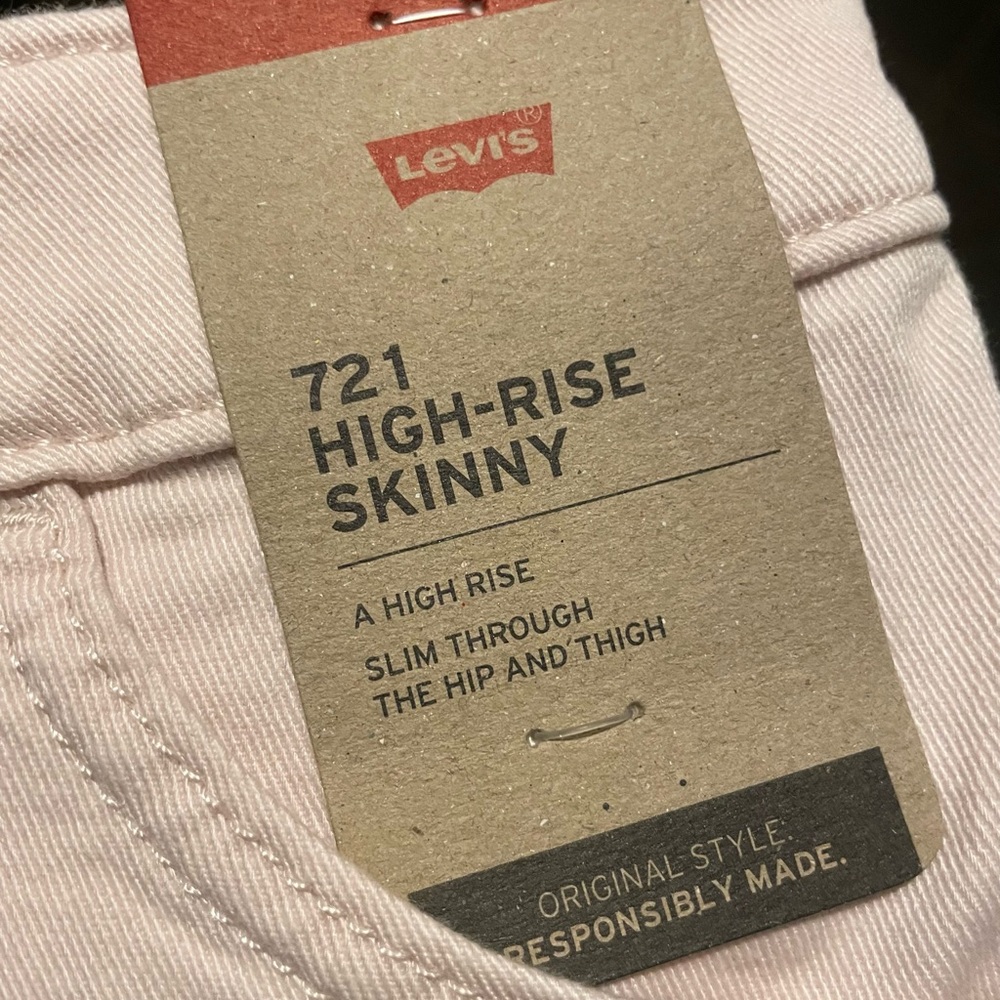 Levi's Blush Pink Skinny Jeans